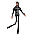 thumbnail image 2 of Bendable Pop Star Doll for Music Fans, 11-Inch Flexible Wire Frame Poseable Plush Figure for Home Decor, Black & Silver Tour Outfit Stuffed Toy, 1 Pack, 2 of 5