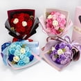 thumbnail image 4 of Regalo del día de la madre Regalo del día de San Valentín Ramo de rosas de jabón de simulación de clavel Caja de regalo 18, 4 of 6