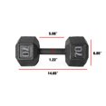 thumbnail image 4 of CAP Barbell Cast Iron Hex Dumbbell, Black, Single, 70 lb, 4 of 4