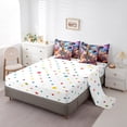 thumbnail image 3 of Cat 7 Pieces Bed In A Bag Bedding Set Full Size, Dinosaur Comforter Teens Cute Animal Rainbow Sheet Set With 2 Pillow Cases,Outer Space Moon Comforter Set With Sheet, 3 of 5