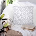 thumbnail image 3 of Pillow Covers 20x20 Set of 2, Grey Spring Floral Throw Pillow Covers Decorative Couch Cushion Cover, Elegant Watercolor Summer Botanical Microfiber Soft Square Pillowcases for Bedroom Sofa, 3 of 7