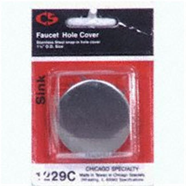 Plumb Pak PP21511 Snap-In Faucet Hole Cover Stainless Steel For Sink and Faucets