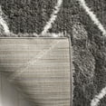 thumbnail image 4 of Safavieh Flokati Gisselle Abstract Shag Area Rug, Charcoal/Ivory, 5'3" x 7'6", 4 of 8