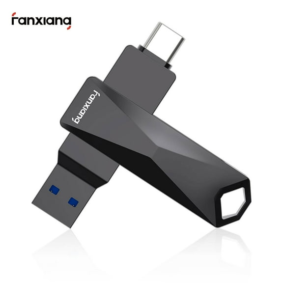 Fanxiang 512GB Flash Drive Memory Stick with USB 3.1, High-Speed Thumb Drive, Read and Write Speed up to 400MB/s, 2 in 1 OTG Type C, USB A for All Android Phone and PC