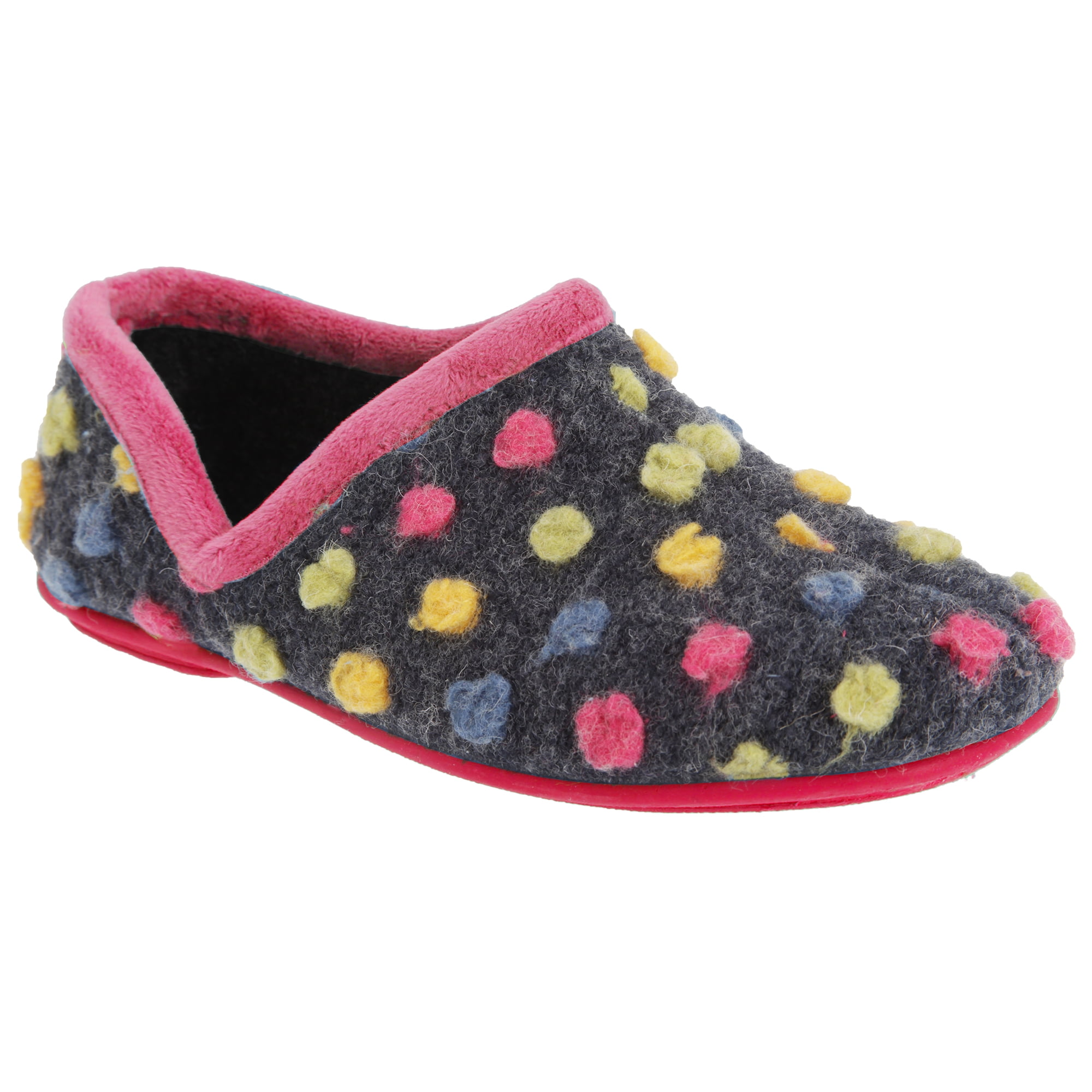 Sleepers Womens Dotted Full Slippers - Walmart.com