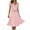 Pink, variant on Lolmot Prom Dresses for Women Fashion Dress for Women Summer V-Neck Bandage Dot Print Dress Casual Short Sleeve Knee-high Dress