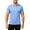 Light Blue, variant on Breathable Shirt for Running and Workout Solid Peak Lap Style Performance for Training T Shirt with Pocket for Men S