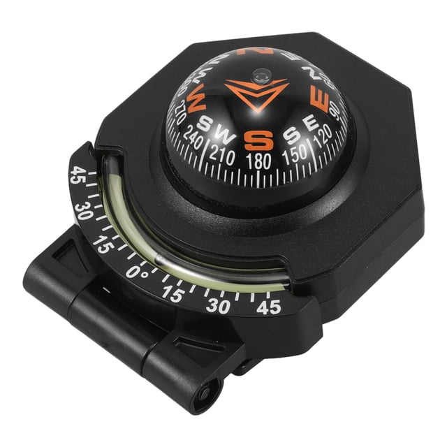 dashboard compass Car Compass Dashboard Black Acrylic Tilt angle measurement Vehicle Travel 1Pack