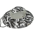 thumbnail image 2 of Cheers.US Outdoor Summer Wide Brim Boonie Hat Military Camo Sun Cap for Men or Women, 2 of 6
