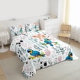 thumbnail image 3 of Homewish Blue Parrot 3-Piece Full Size Comforter Sets for Teens Boys Girls,Flower Animal Bedding Comforter Set,Dreamy Princess Lightweight Bedding Sets,Ultra Soft Home Decor,Reversible, 3 of 8