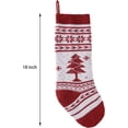 thumbnail image 2 of BOPORO 4 Pack 18” Large Knit Christmas Stockings Reindeer Christmas Tree Snow Flakes Knitted Stocking Decorations for Holiday Tree Decor, 2 of 5