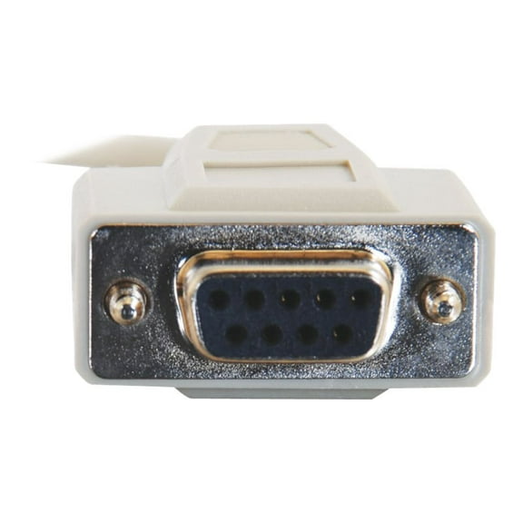 1FT DB9 NULL MODEM CABLE F/F