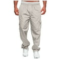 2DXuixsh Men's Sweatpants Cargo Casual Loose Fit Sport Wear Trousers