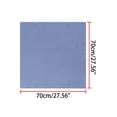 thumbnail image 2 of INSPIRE CHIC 70cm Women Scarves Plain Solid Color Pure Square Neck Scarf Neckerchief Gray Blue, 2 of 5