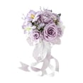 thumbnail image 1 of Boda Bouquet Bouquet Rose Flowers Centro de adornos de adornos de Browet Bouquet para la fiesta Home Día de San Valentín Violeta, 1 of 8
