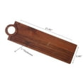 thumbnail image 3 of Maison Concepts Acacia Wood Rect. Serving Tray With Handle (23.65L X 5.9W X 1H), 3 of 4