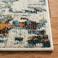 thumbnail image 4 of SAFAVIEH Madison Flowers Vintage Abstract Runner Rug, Grey/Blue, 2'2" x 12', 4 of 11