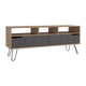 thumbnail image 1 of Mueble de TV hasta 60 Pulgadas RTA Con 5 Compartimientos Color Madera con Gris, 1 of 3