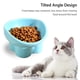 thumbnail image 4 of Cuencos elevados para gatos, cuenco elevado de cerámica para comida para gatos, para proteger la columna vertebral de las mascotas, 4 of 6