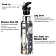 thumbnail image 3 of Rocket in Cosmos Space Stainless Steel Water Bottle 20oz/600ml Double Wall Vacuum Insulation Leakproof for Sports Travel, 3 of 9