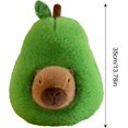 thumbnail image 5 of Capybara Stuffed Animal in Avocado,Cute Avocado Capybara Plush Toy,Capybara Plush with Wearable Avocado, 5 of 5