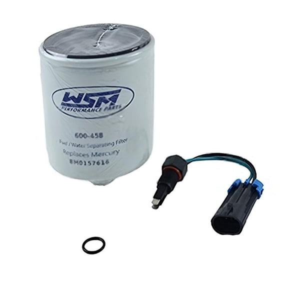 Marine Water Separating Fuel Filter Kit Compatible with 2005-2024 Mercury/Mariner Verado L4/L6 4-Stroke 150-400HP Marine Outboard Engine 8M0095659 35-8M0095659 8M0157616