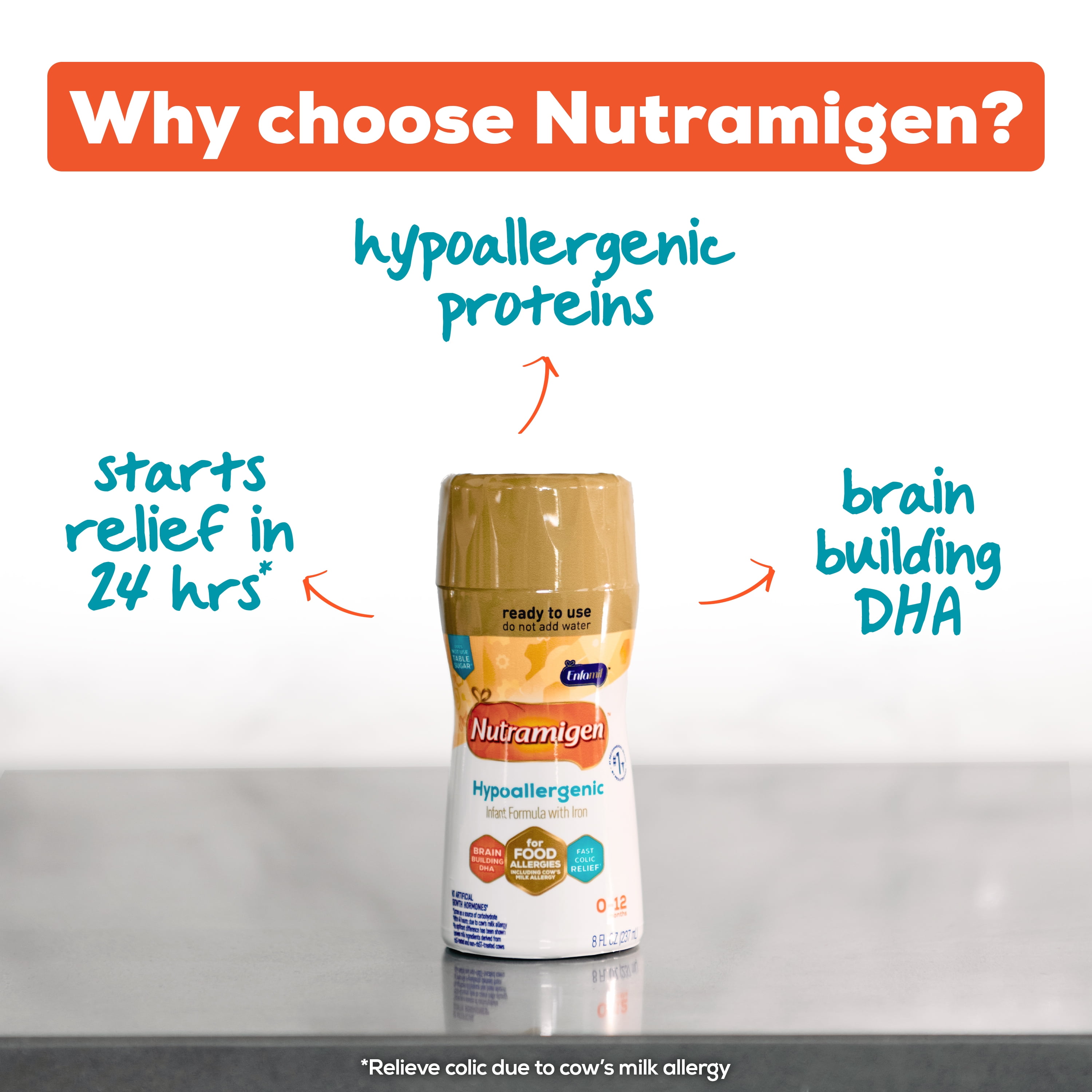 Nutramigen® Hypoallergenic Infant Formula - Ready to Use - 32 fl