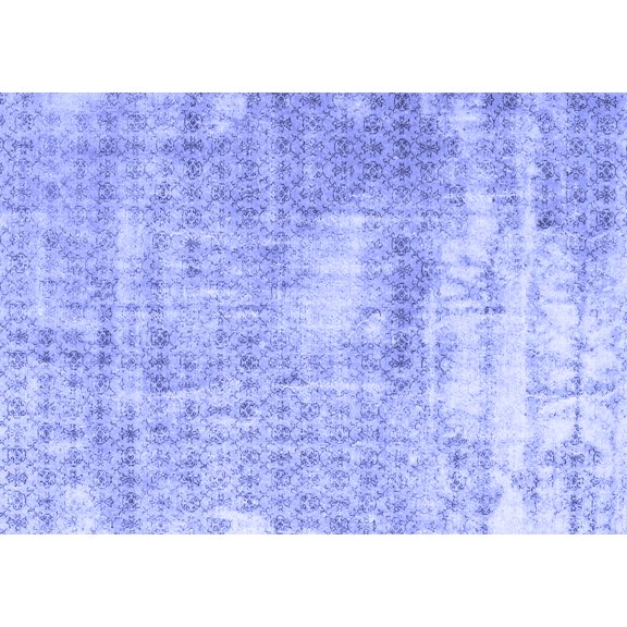 Ahgly Company Indoor Rectangle Persian Blue Traditional Area Rugs, 2' x 5'