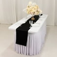 thumbnail image 4 of BalsaCircle 12" x 108" Satin Table Top Runner Wedding Linens Black, 4 of 8