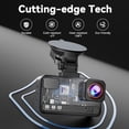 thumbnail image 6 of Dash Cam Front and Rear, 4K+4K Full HD Car Camera, 3" IPS Screen, 128GB Card, 5Ghz Wi-Fi&GPS, G-Sensor, Night Vision, Loop Recording, 24H Parking Mode, 6 of 10