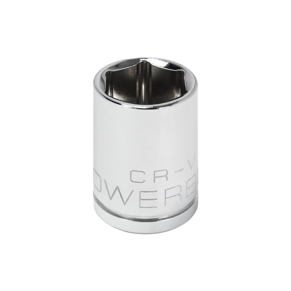 Powerbuilt 1/4 Inch Drive x 13 MM 6 Point Shallow Socket - 648290