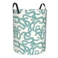 thumbnail image 2 of Balery Hand Drawn Snake Round Laundry Basket with Handles Waterproof Freestanding Laundry Hamper for Clothes Toys in the Dorm and Family-, 2 of 8