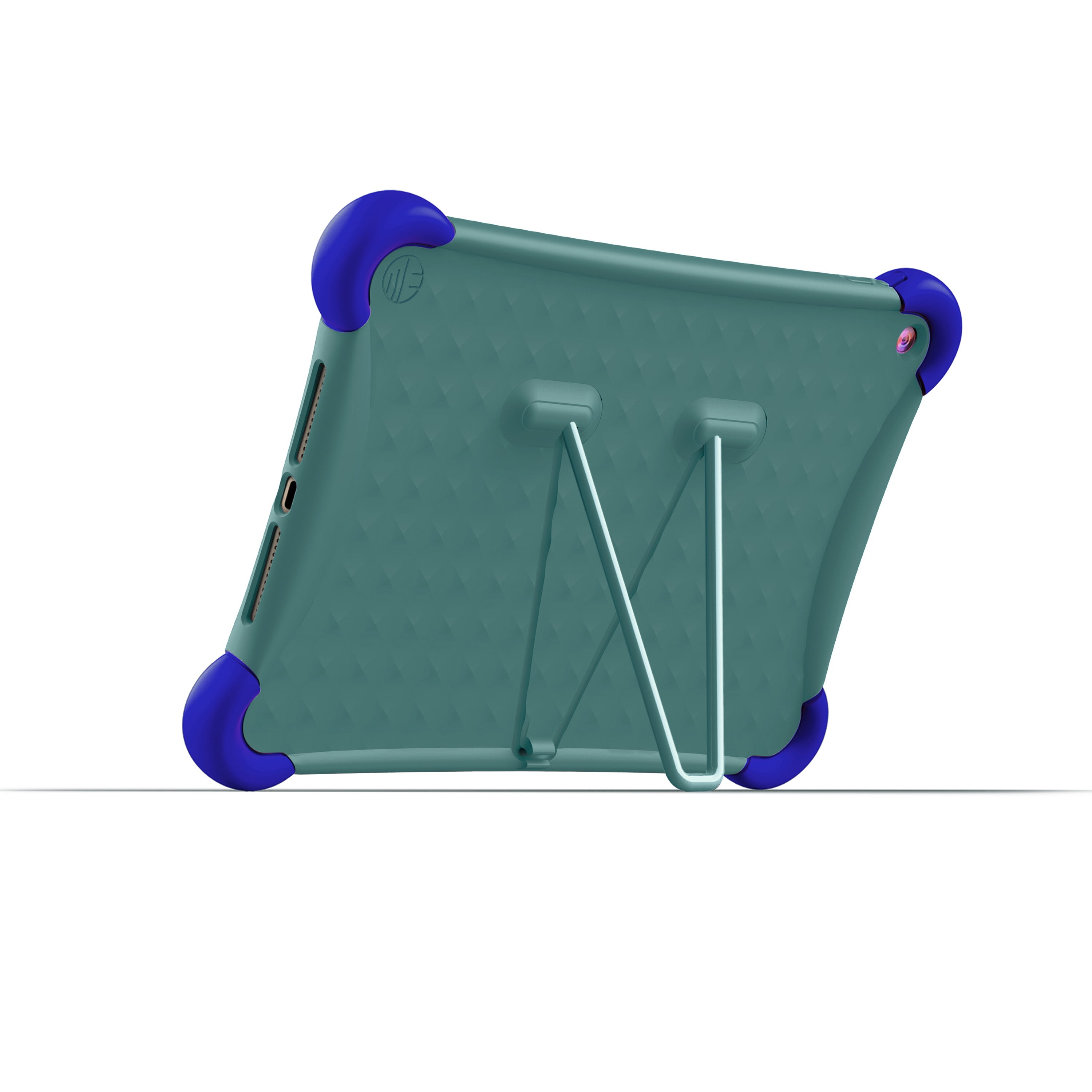 ME Silicone Protective Case with Built-In Stainless Steel Kickstand for iPad 10.2 9th Gen (2021 Release), 8th Gen (2020 Release) and 7th Gen (2019 Release) in Green