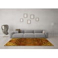 thumbnail image 3 of Ahgly Company Machine Washable Indoor Rectangle Persian Yellow Traditional Area Rugs, 5' x 7', 3 of 4