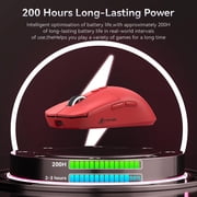 ATTACK SHARK X6 Three Modes Gaming Mouse With Charging Dock 49g SUPERLIGHT, Magnetic Charging Dock, PixArt PAW3395 Gaming Sensor, BT/2.4G Wireless/Wired Gaming Mouse, 26000 DPI