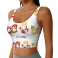 thumbnail image 2 of Fuzoiu Summer Gnome Print Women's Sports Vest,U-Back Sports Tank,Gym Vests,Athletic Sleeveless Shirts,Exercise Undershirts,Yoga, Gym, and Dance Wear-Large, 2 of 8