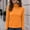 Orange, variant on Hueook Women's Turtleneck Fitted Shirts Long Sleeve Slim Fit Basic Tight Tees Soft Stretchy Undershirts Layering Ribbed Cuffs Black XS