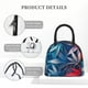 thumbnail image 4 of Balery Red And Blue Leaves Bolsa de Almuerzo para Mujeres, Caja de Almuerzo, Bolsa de Almuerzo Pequeña Impermeable, Tote de Almuerzo Reutilizable con Gran Capacidad, 4 of 6