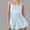 Light Blue, variant on Daiosportswear Women'S Square Neck Sleeveless Romper Jumpsuit Summer One Piece Outfit,Shorts for Women