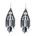 thumbnail image 3 of Pendientes colgantes Zulema con Tema de Halloween esqueleto negro, 3 of 8