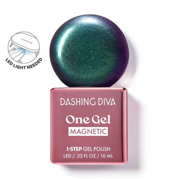 Dashing Diva ONE GEL MAGNETIC, Gel Nail Polish, Rogue, 1 10ml / 0.33 oz