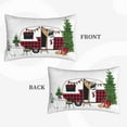 thumbnail image 4 of Daiia Vintage Buffalo Plaid Christmas Camper Bedding Waterproof Pillow Protector Zippered Queen – Bed Bug Proof Pillow Encasement-16"x24", 4 of 9