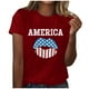 thumbnail image 1 of Blusa informal de manga corta con cuello redondo y estampado suelto de verano para mujer con estilo OAVQHLG3B Store  lin121212, 1 of 4