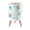 Color 2, variant on Small Trash Can with Lid Blue Ocean Coral Starfish Seashells Fish Coastal 1.8 Gallon Dog Proof Trash Can Round Garbage Can Waste Bin Wastebasket for Bathroom Bedroom Living Room