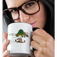 thumbnail image 2 of 3dRose, Tortoise and the Hare Funny Cartoon, 11oz Two-Tone Black Mug, 2 of 7