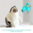 thumbnail image 3 of Dalazy Pet Windmill Turntable Teasing Toys Scratching Tickle Toys Suction Cup Rotatable Windwill, Lake Blue, 3 of 9