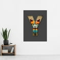 thumbnail image 2 of Letter Y Cat Face Multicoloured Decorative Graffiti Mural Alphabet Initial Stencil Extra Large XL Wall Art Poster Print, 2 of 3