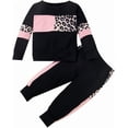 thumbnail image 1 of Conjunto de ropa para bebé niña, sudadera de manga larga con estampado de leopardo y pantalones bombachos, conjuntos de primavera y otoño para niñas recién nacidas., 1 of 5
