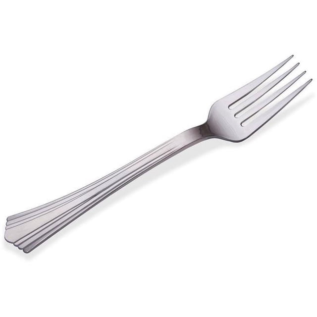 WNA 610155 CPC Fourche à Réflexion Plastique Lourde, Argent - Caisse de 600