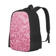 thumbnail image 2 of Hirioo Pink Glitter for Minimalist Backpack Large Capacity Backpack Travel Backpack For School, 2 of 8